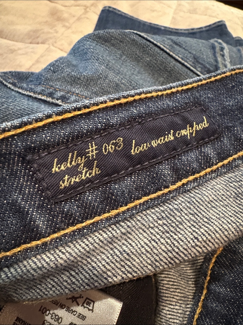 Citizens Of Humanity #63 Kelly Stretch Cropped Low waist Blue Ankle Jeans NWOTS - Picture 7 of 7